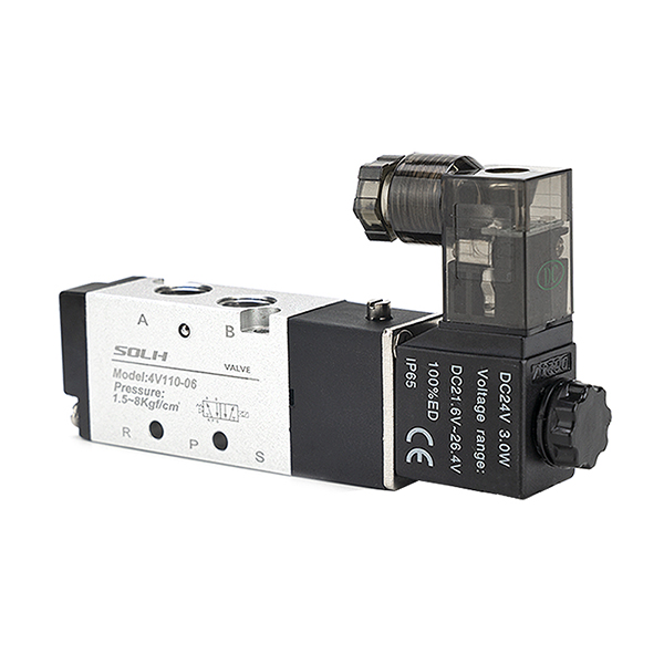Comhla Solenoid Sraith 4V | 5 / 2 Bealach 5 / 3 Bealach