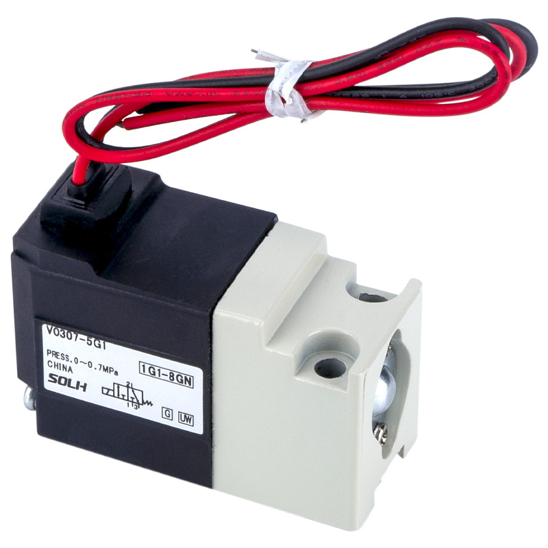 VO307 3 Comhla Solenoid Poirt /Cineál Díreach Poppet