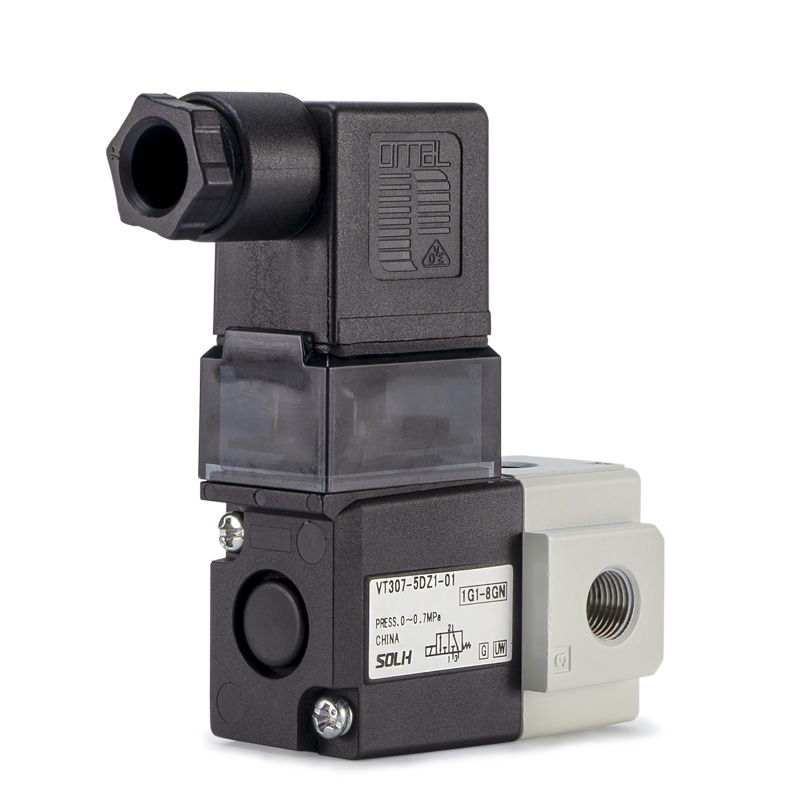 VT307 3 Comhla Solenoid Poirt/Cineál Poppet a Oibrítear go Díreach